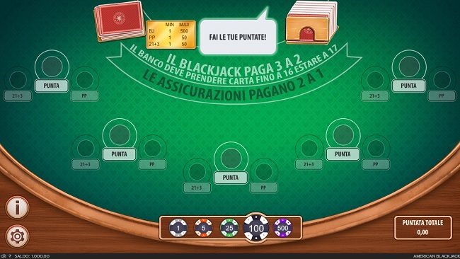 gioco blackjack
